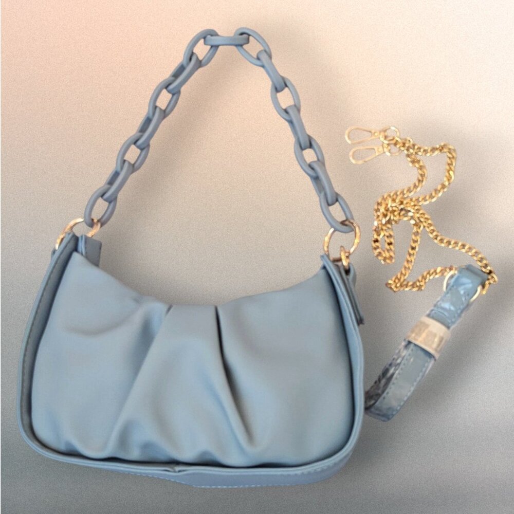 Stylish Sky Blue Mini Bag - Picture 3 of 4